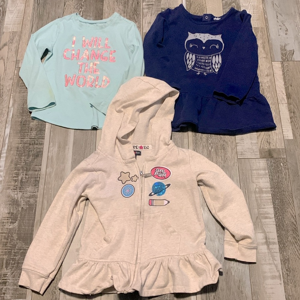 Bundle long sleeves girl Sz 4T